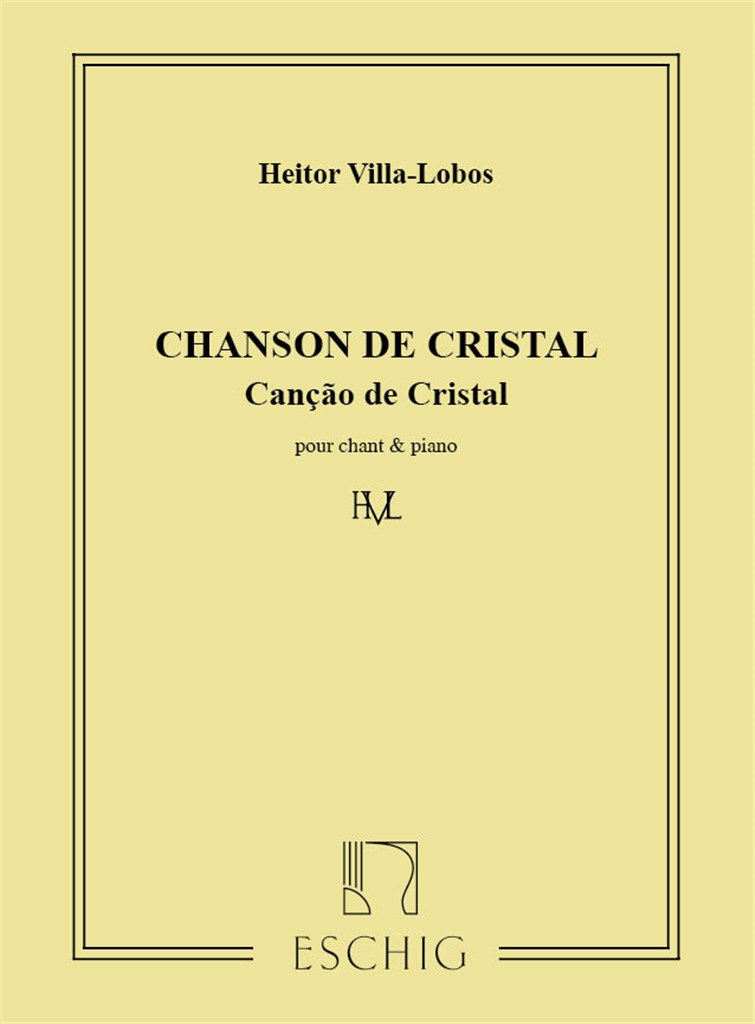 Cancao De Cristal Chant-Piano (Poeme De Muillo